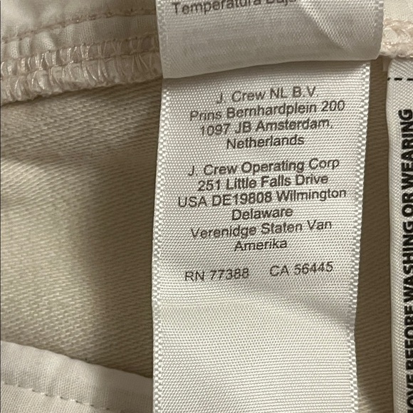J.Crew Women's Cream Cotton Pants Size 4 NWOT - Picture 11 of 11